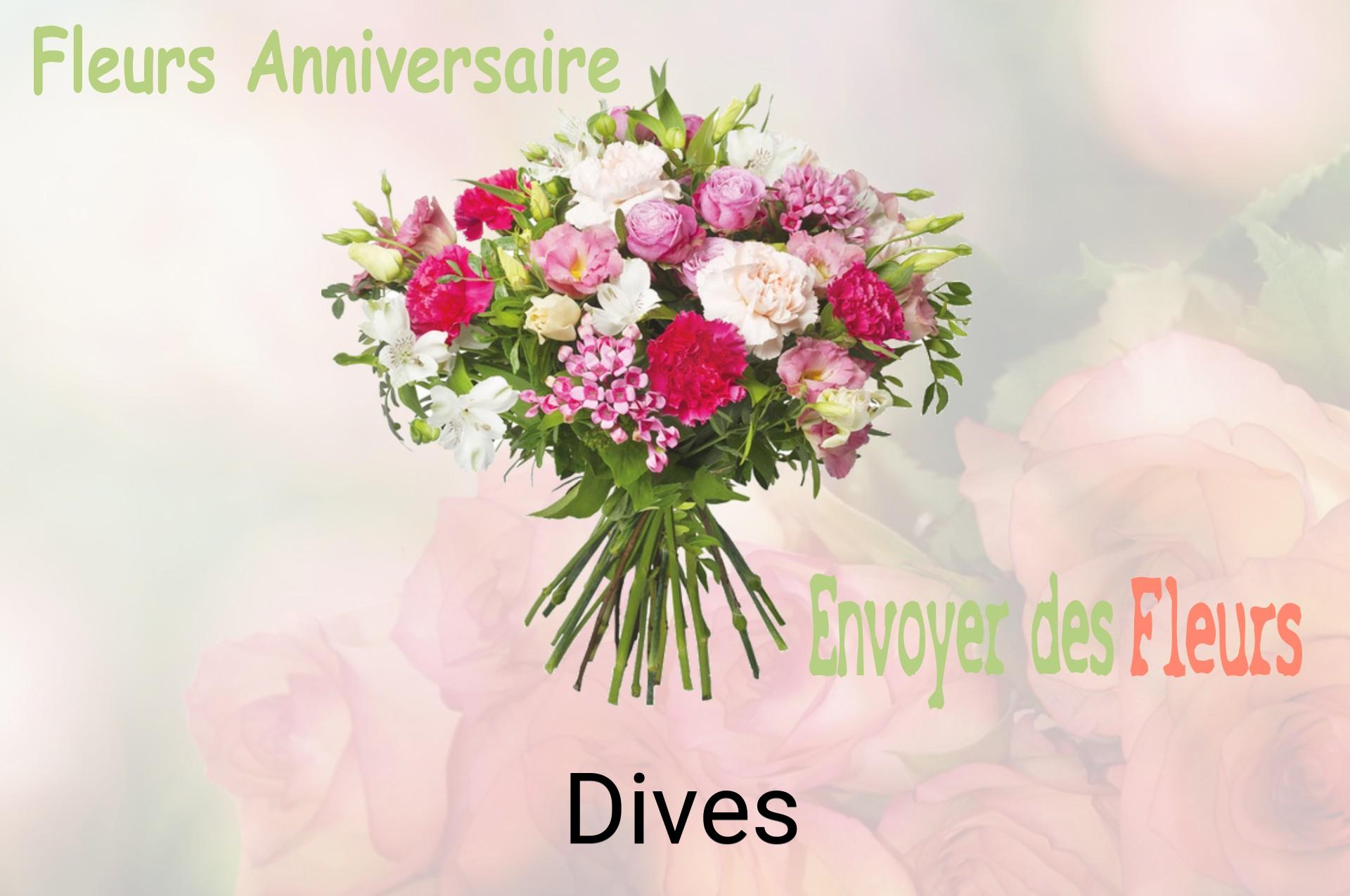 Bouquet de fleurs d’anniversaire livré à Dives